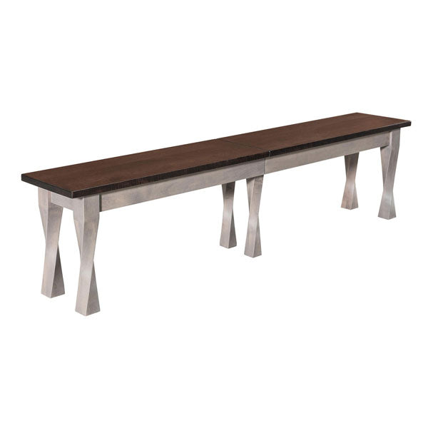 Amish USA Made Handcrafted Lexington Extenda Bench sold by Online Amish Furniture LLC