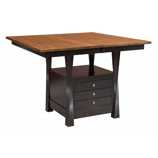 Amish USA Made Handcrafted Lexington Cabinet Table - Pub Table sold by Online Amish Furniture LLC