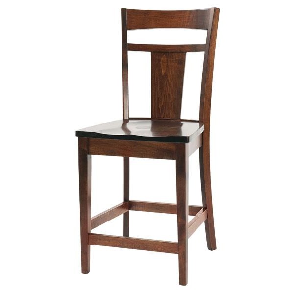 Amish USA Made Handcrafted Livingston Bar Stool sold by Online Amish Furniture LLC