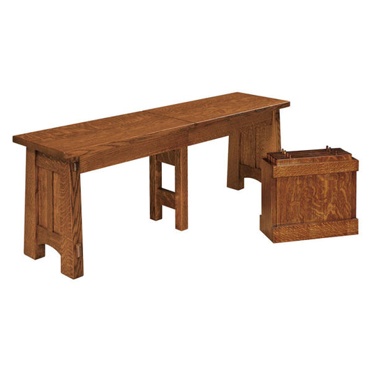 Amish USA Made Handcrafted McCoy Extenda Bench sold by Online Amish Furniture LLC