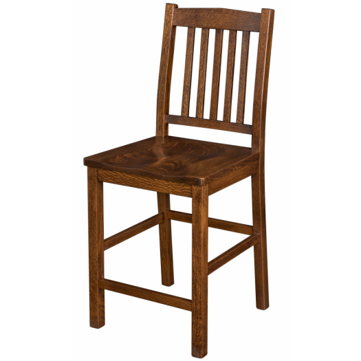 Mission Stool Amish Handcrafted Mission Bar Stool USA!