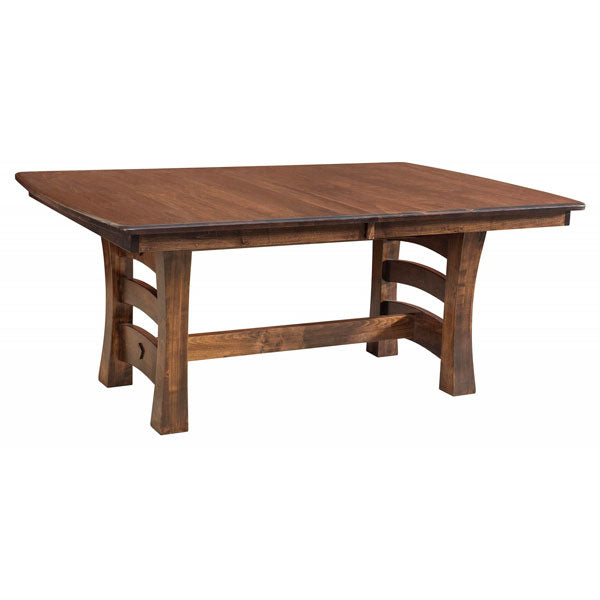 Amish USA Made Handcrafted Nashville Trestle Table sold by Online Amish Furniture LLC