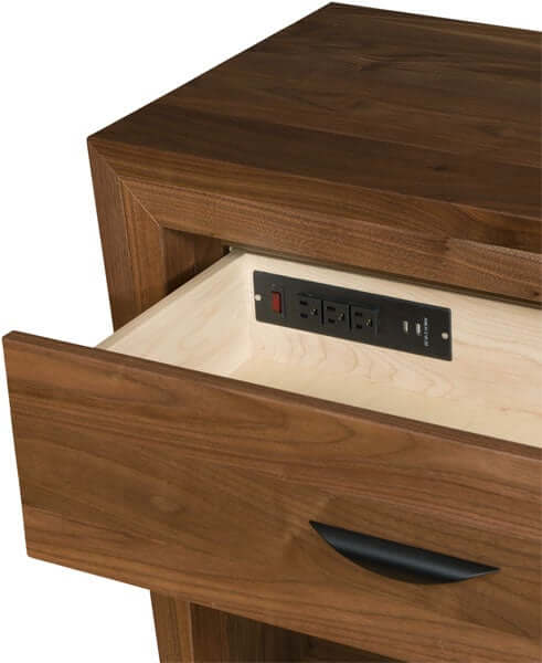 Caledonia 1-Drawer 2-Door Nightstand