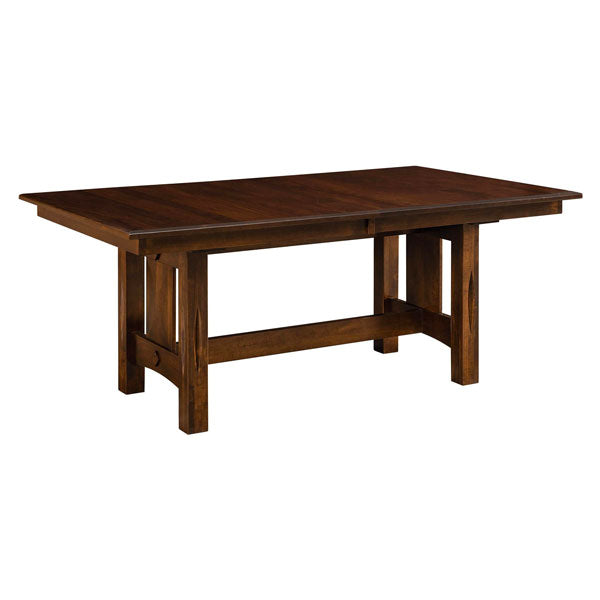 Amish USA Made Handcrafted Ravena Trestle Table sold by Online Amish Furniture LLC