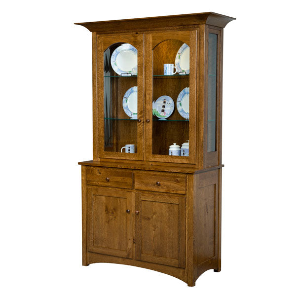 Amish USA Made Handcrafted Royal Mission Hutch sold by Online Amish Furniture LLC
