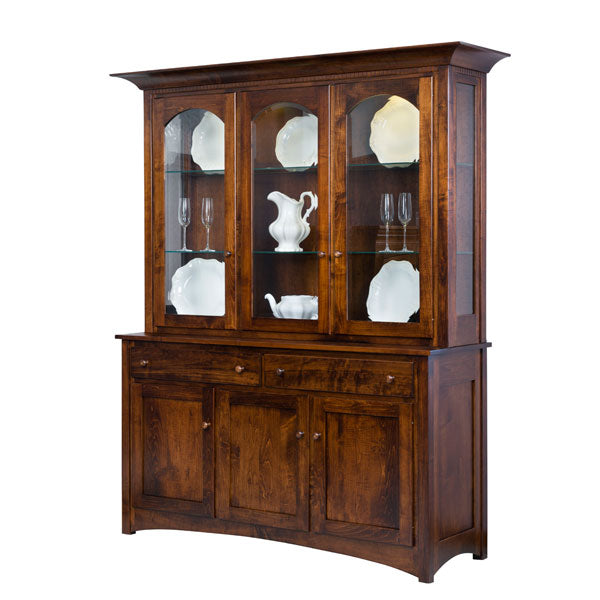 Amish USA Made Handcrafted Royal Mission Hutch sold by Online Amish Furniture LLC