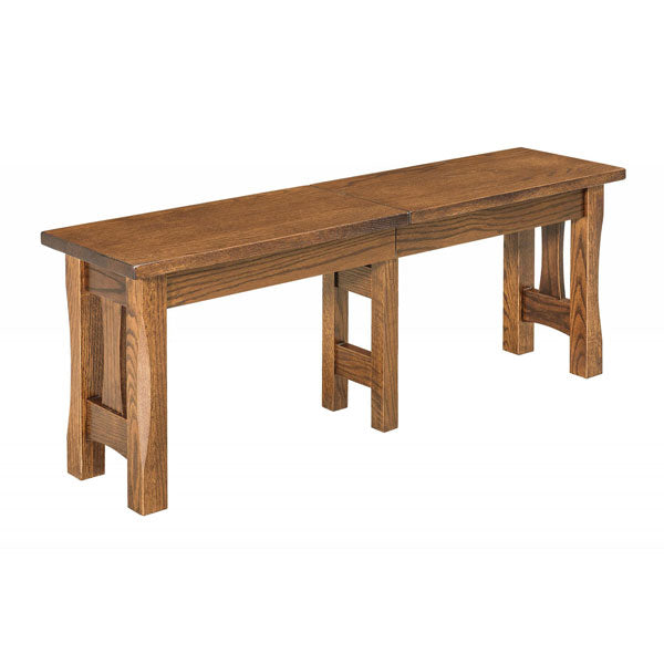 Amish USA Made Handcrafted Sheridan Extenda Bench sold by Online Amish Furniture LLC