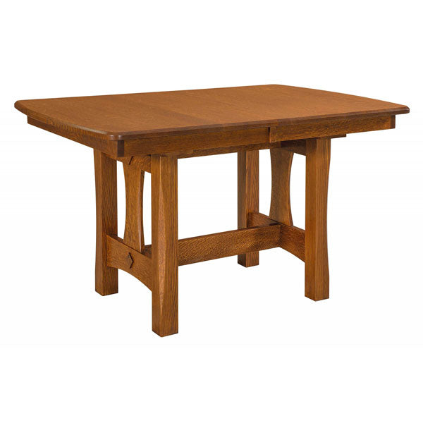 Amish USA Made Handcrafted Sheridan Trestle Table sold by Online Amish Furniture LLC