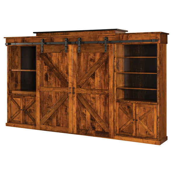 Amish USA Made Handcrafted Teton Wall Unit sold by Online Amish Furniture LLC