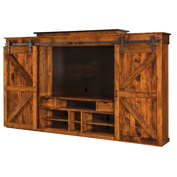 Amish USA Made Handcrafted Teton Wall Unit sold by Online Amish Furniture LLC