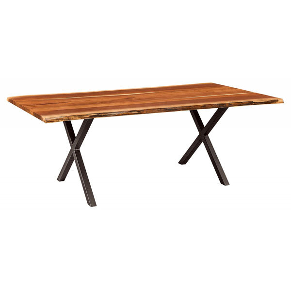 Amish USA Made Handcrafted Xavier Trestle Table sold by Online Amish Furniture LLC