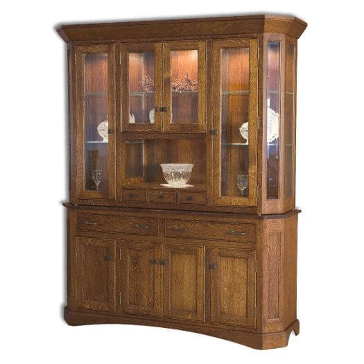 Amish USA Made Handcrafted Albany Hutch sold by Online Amish Furniture LLC