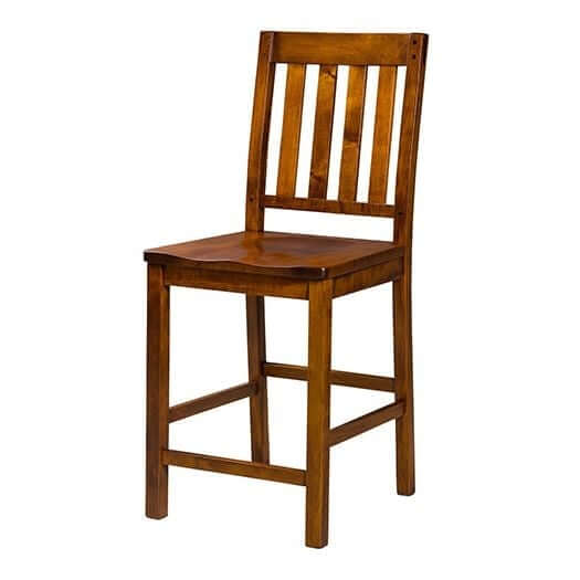 Amish USA Made Handcrafted Alberta Bar Stool sold by Online Amish Furniture LLC