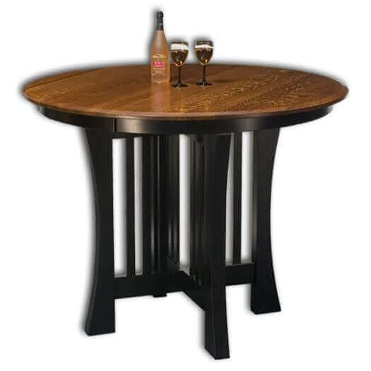 Amish USA Made Handcrafted Arts and Crafts Mission Table - Pub Table sold by Online Amish Furniture LLC