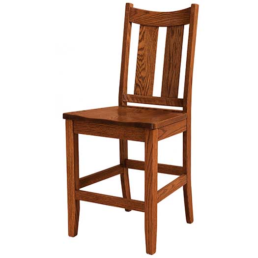 Amish USA Made Handcrafted Aspen Bar Stool sold by Online Amish Furniture LLC