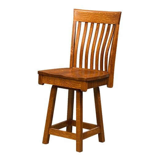 Amish USA Made Handcrafted Baytown Bar Stool sold by Online Amish Furniture LLC