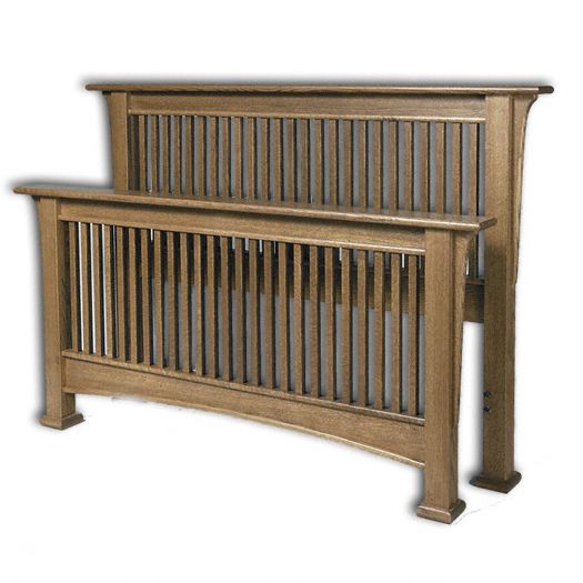 Amish USA Made Handcrafted Millcreek Mission Bed sold by Online Amish Furniture LLC