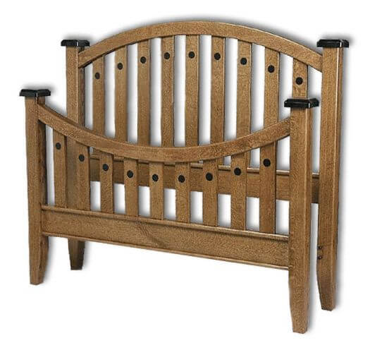 Amish USA Made Handcrafted Bunker Hill Slat Bed sold by Online Amish Furniture LLC