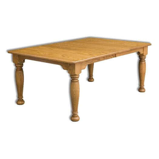Amish USA Made Handcrafted Bellville Leg Table sold by Online Amish Furniture LLC