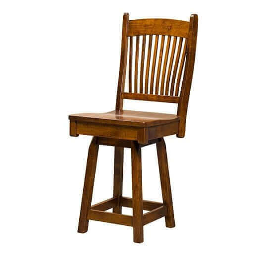 Amish USA Made Handcrafted Benton Bar Stool sold by Online Amish Furniture LLC