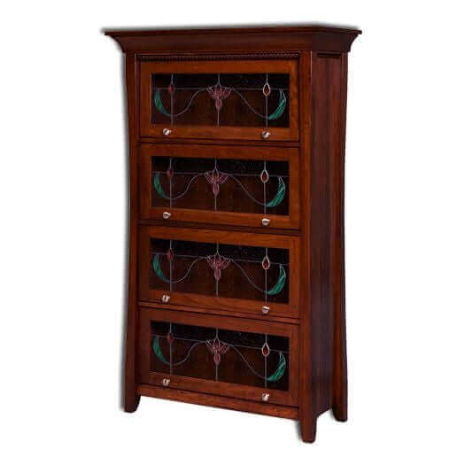 Amish USA Made Handcrafted Berkley Barrister Bookcase sold by Online Amish Furniture LLC