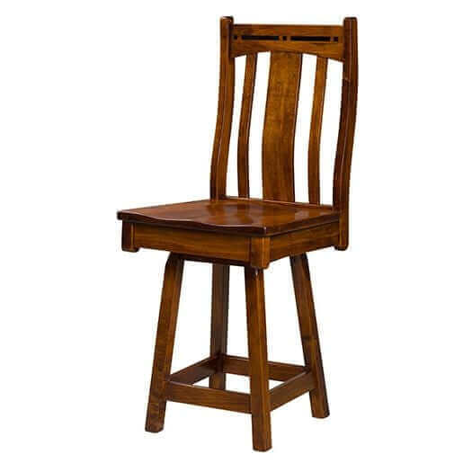 Amish USA Made Handcrafted Boulder Creek Bar Stool sold by Online Amish Furniture LLC