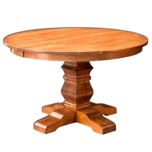 Amish USA Made Handcrafted Bradbury Single Pedestal Table sold by Online Amish Furniture LLC