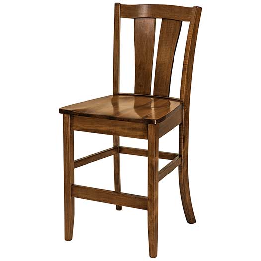 Amish USA Made Handcrafted Brawley Bar Stool sold by Online Amish Furniture LLC