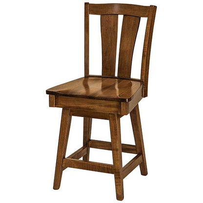 Amish USA Made Handcrafted Brawley Bar Stool sold by Online Amish Furniture LLC