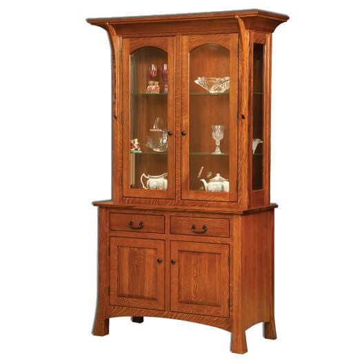Amish USA Made Handcrafted Breckenridge Hutch sold by Online Amish Furniture LLC