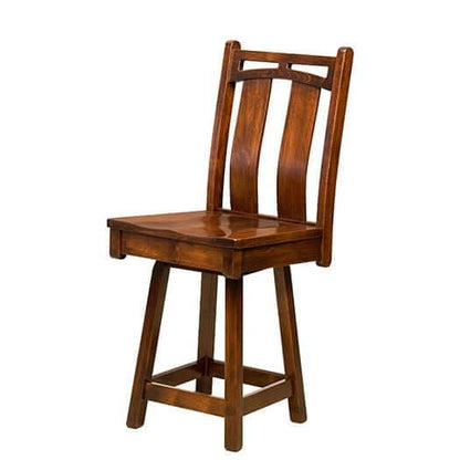 Amish USA Made Handcrafted Bridgeport Bar Stool sold by Online Amish Furniture LLC