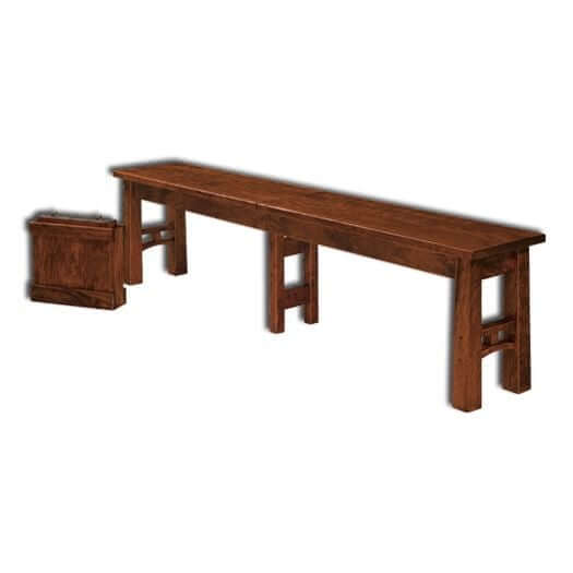 Amish USA Made Handcrafted Bridgeport Extenda Bench sold by Online Amish Furniture LLC