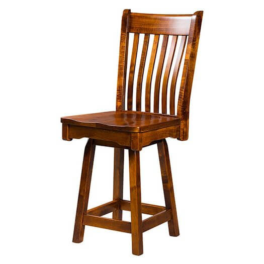 Amish USA Made Handcrafted Broadway Bar Stool sold by Online Amish Furniture LLC
