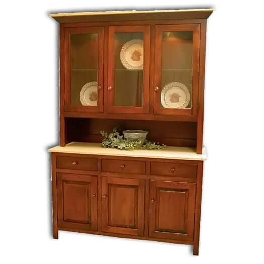 Amish USA Made Handcrafted Brookline Hutch sold by Online Amish Furniture LLC