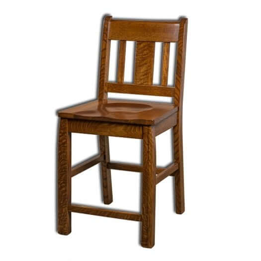 Amish USA Made Handcrafted Brookville Bar Stool sold by Online Amish Furniture LLC