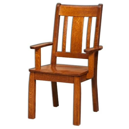 Amish USA Made Handcrafted Brookville Chair sold by Online Amish Furniture LLC