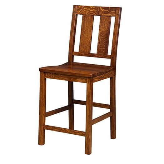Amish USA Made Handcrafted Brunswick Bar Stool sold by Online Amish Furniture LLC