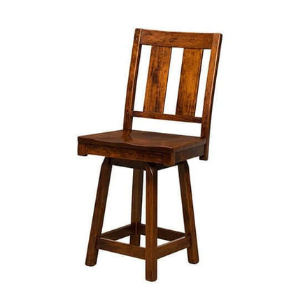 Amish USA Made Handcrafted Brunswick Bar Stool sold by Online Amish Furniture LLC