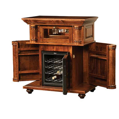 Amish USA Made Handcrafted Bryant Wine Cabinet sold by Online Amish Furniture LLC
