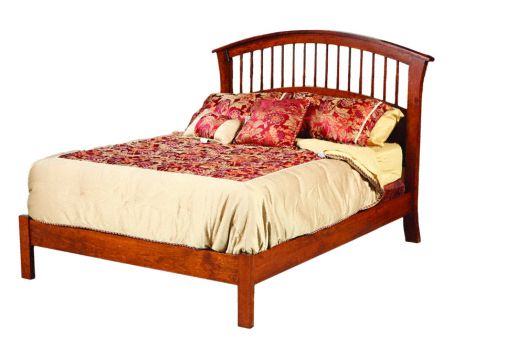 Amish USA Made Handcrafted Rainbow Platform Bed sold by Online Amish Furniture LLC