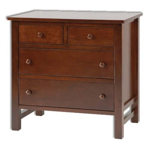 Amish USA Made Handcrafted Cabin Creek Small 4 Drawer Dresser sold by Online Amish Furniture LLC