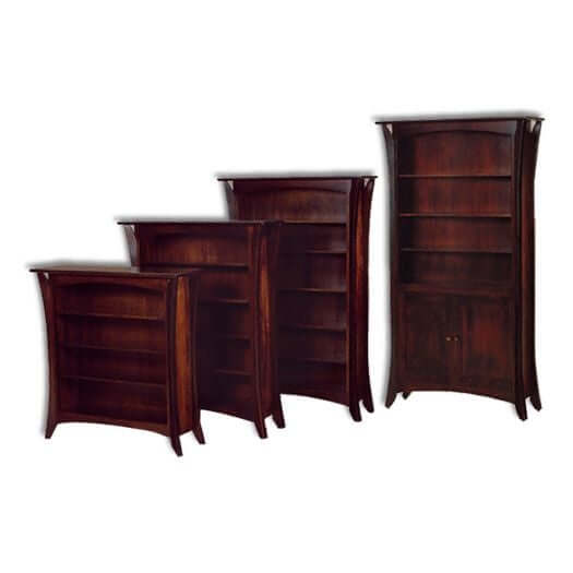 Amish USA Made Handcrafted Caledonia Bookcases sold by Online Amish Furniture LLC