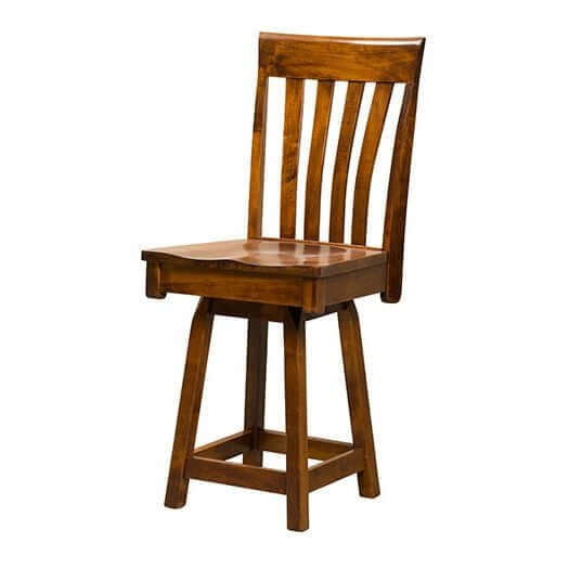 Amish USA Made Handcrafted Canterbury Bar Stool sold by Online Amish Furniture LLC