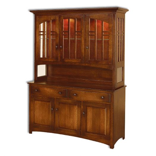 Amish USA Made Handcrafted Cascade Hutch sold by Online Amish Furniture LLC