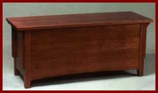Amish USA Made Handcrafted Millcreek Mission Blanket Chest sold by Online Amish Furniture LLC