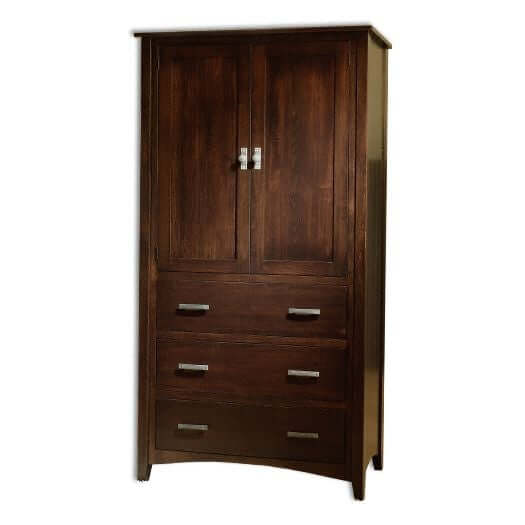 Amish USA Made Handcrafted Cambrai Mission Armoire sold by Online Amish Furniture LLC
