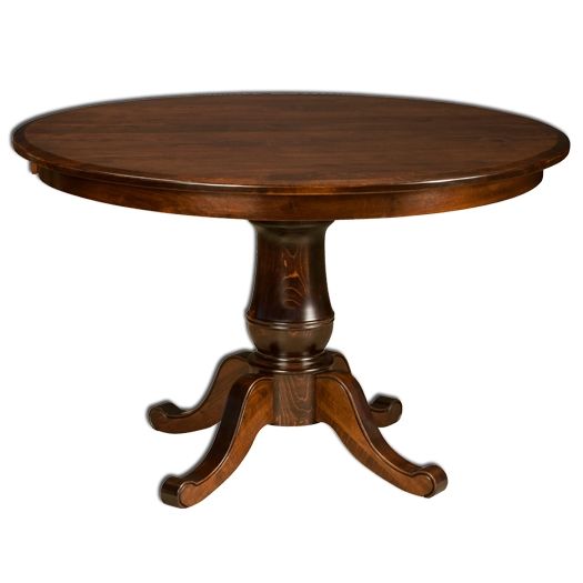 Amish USA Made Handcrafted Chancellor Single Pedestal Table sold by Online Amish Furniture LLC