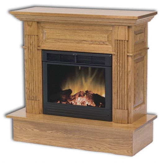 Amish USA Made Handcrafted Charleston Electric Fireplace sold by Online Amish Furniture LLC