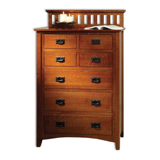 Amish USA Made Handcrafted Mission Antique Chest of Drawers sold by Online Amish Furniture LLC