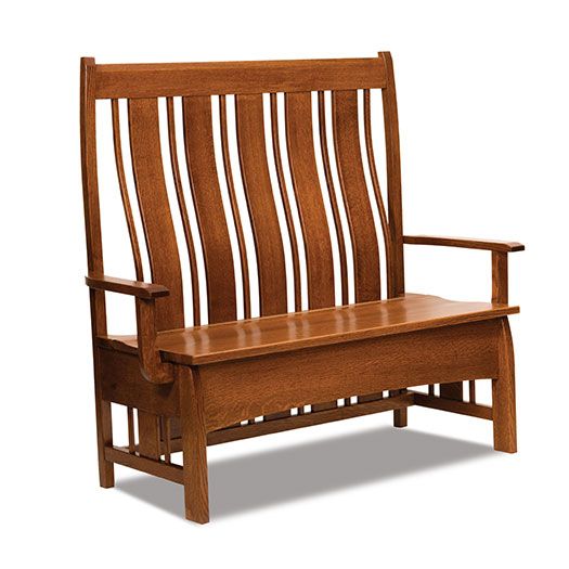 Amish USA Made Handcrafted Cranbrook Bench sold by Online Amish Furniture LLC